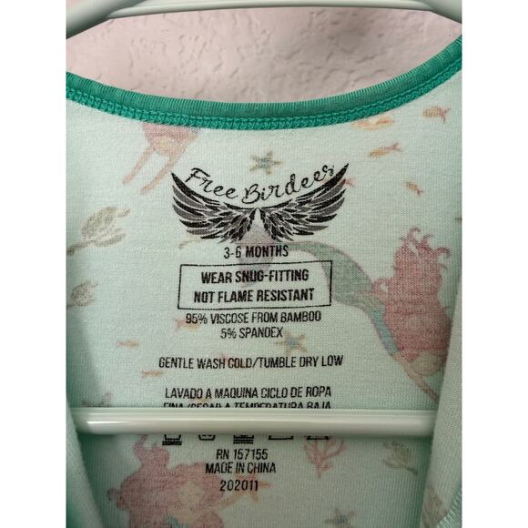 Free Birdees Bamboo Mermaid Sleeper 3-6M - Picture 3 of 3
